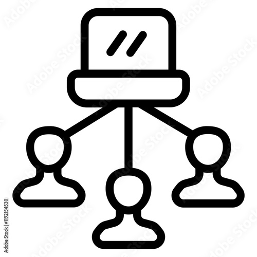 Division of work Line Icon
