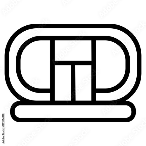 Eco house Line Icon