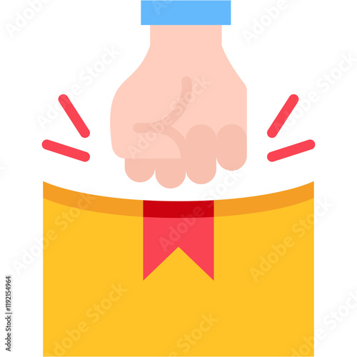 Bid Item flat color icon
