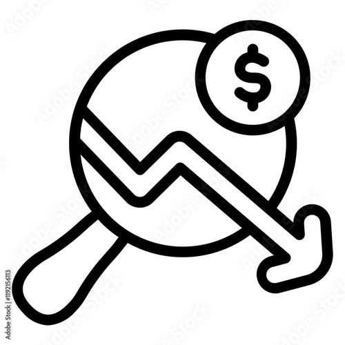 Failed research Line Icon