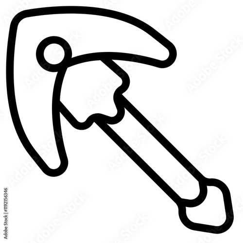 Fantasy weapon Line Icon