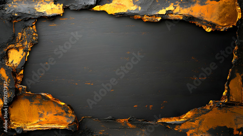 Empty brown wooden frame on transparent backgtound.