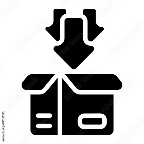 Incoming order Solid Icon