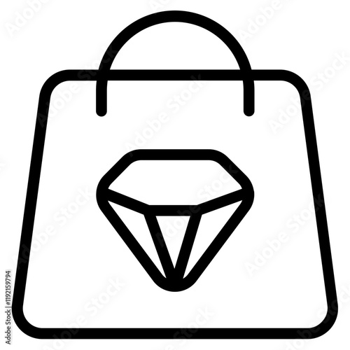 Jewelry shop Line Icon