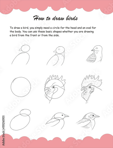 How to sketch. Pencil shading with different techniques. Hatching, Cross hatching and smudging worksheet for kids. Set of various shapes and hand drawn texture.