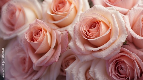 pink roses backdrop for wedding party and background