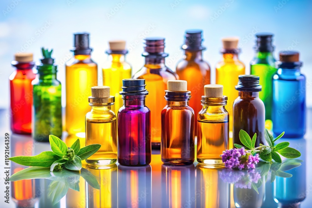 Essential Oil Collection: Aromatic Blends in Glass Bottles Essential Oil Collection: Aromatic Blends in Glass Bottles