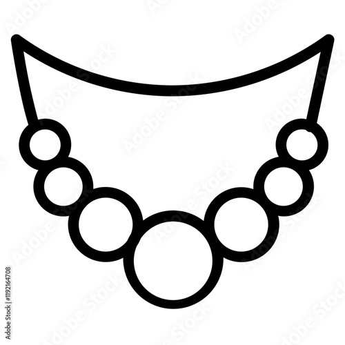 Necklace Line Icon