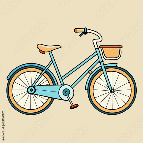 retro bicycle vector illustration