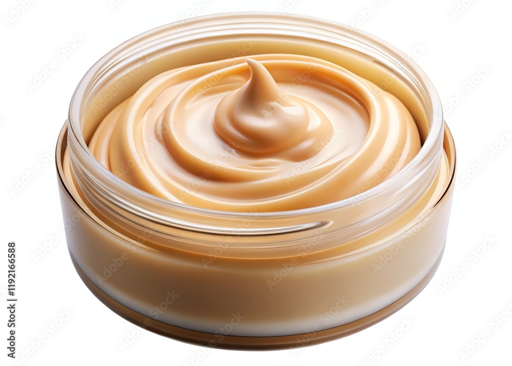 Luxurious Beige Moisturizing Cream Texture - Close-Up Skincare Product Background Luxurious Beige Moisturizing Cream Texture - Close-Up Skincare Product Background