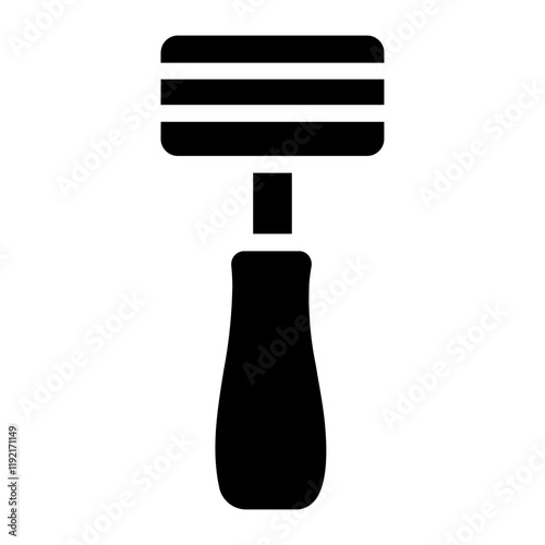 Shaving Solid Icon