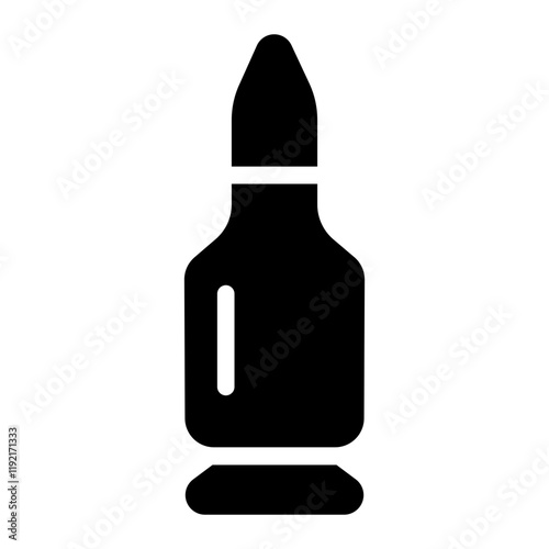 Single bullet Solid Icon