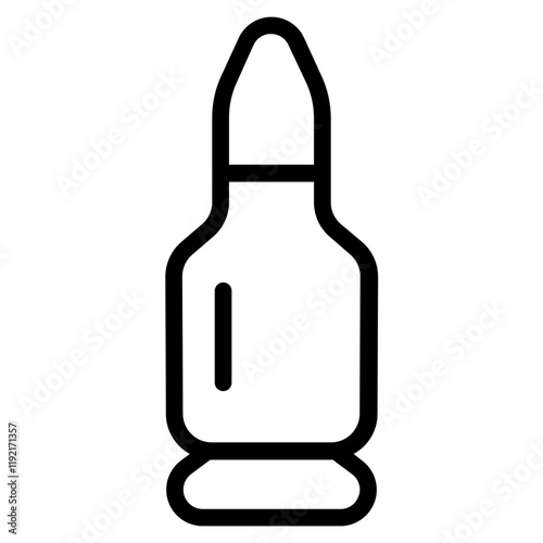 Single bullet Line Icon