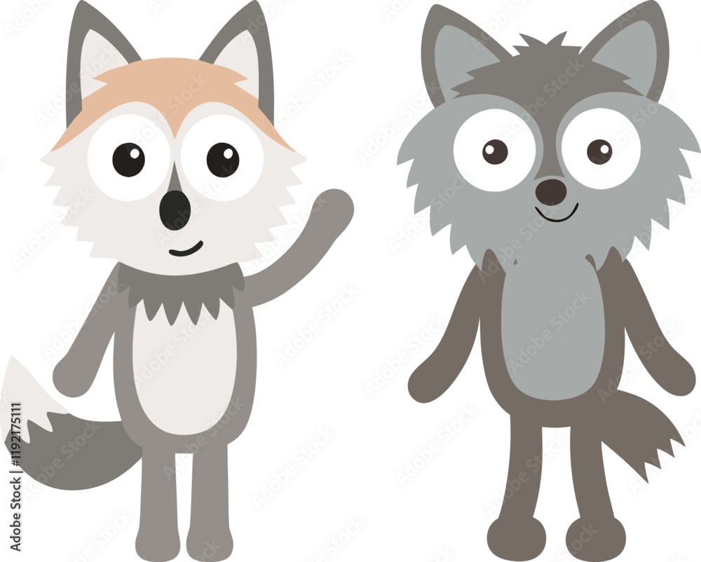Fototapeta premium wolf icon silhouette vector art design