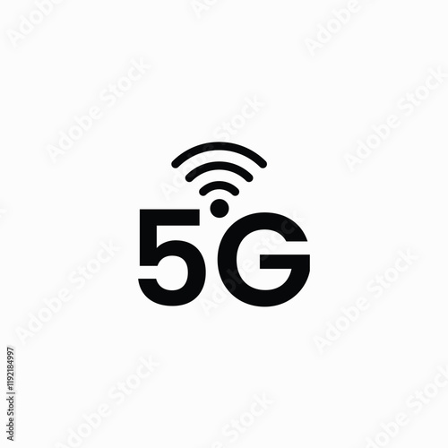 5G Icon, vector, sign and symbol for internet and electronic devices fully editable vector template