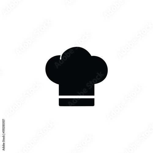 Chef hat icon, cafe, chef, cooker, cooking, vector sign pictogram isolated. Cuisine symbol, logo illustration.