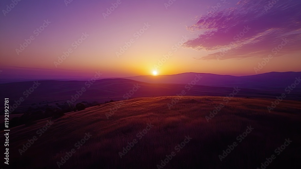 A drone capturing the last light of the day, its silhouette framed against a fiery horizon blending purple and gold. A drone capturing the last light of the day, its silhouette framed against a fiery horizon blending purple and gold.