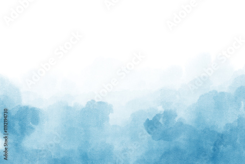 Pastel blue watercolor paint brush stroke background and gold for banner or card invitation and card wedding elements. Modern abstract luxury design or card templates for birthday greeting