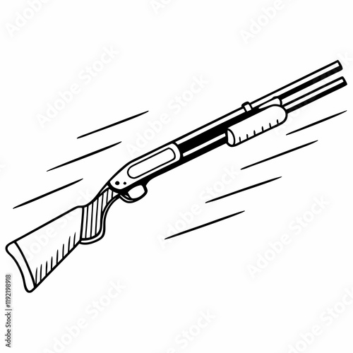 Remington 870 Shotgun: Popular pump-action shotgun for hunting and home defence.