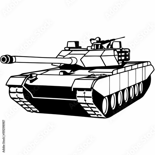 M1 Abrams Tank : Third-generation main battle tank.