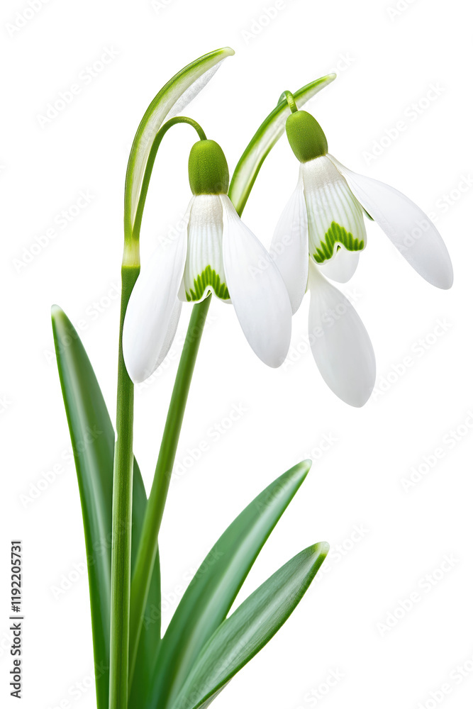 a Snowdrops flower, isolated on transparent background a Snowdrops flower, isolated on transparent background
