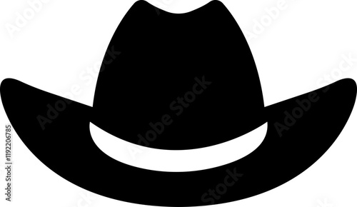 cowboy hat silhouettes icon, headdress symbol, cap signs, bonnet silhouette, fedora shape, bowler, trilby, baseball cap, isolated on transparent background, used for mobile apps, web design elements