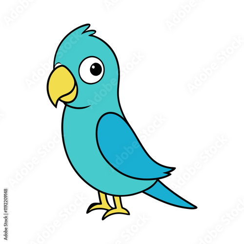 Parakeet Cartoon vector