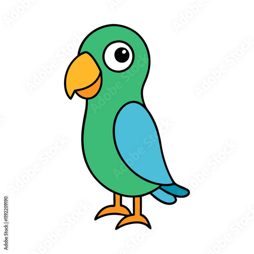 Parakeet Cartoon vector