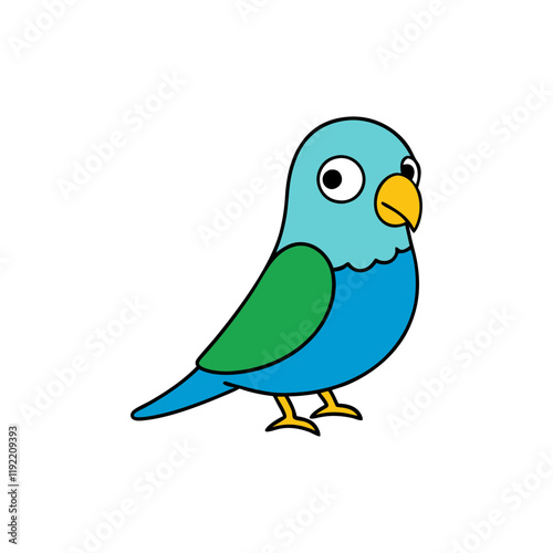 Parakeet Cartoon vector