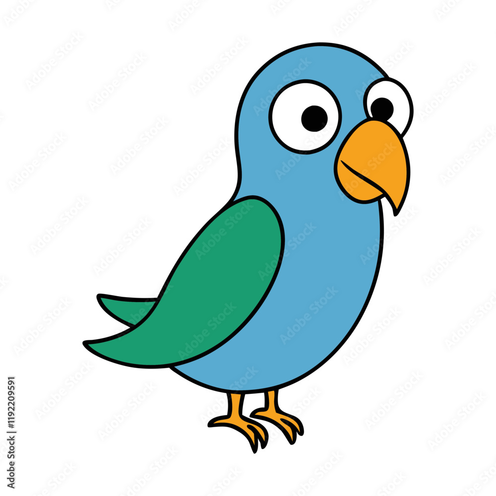 Parakeet Cartoon vector