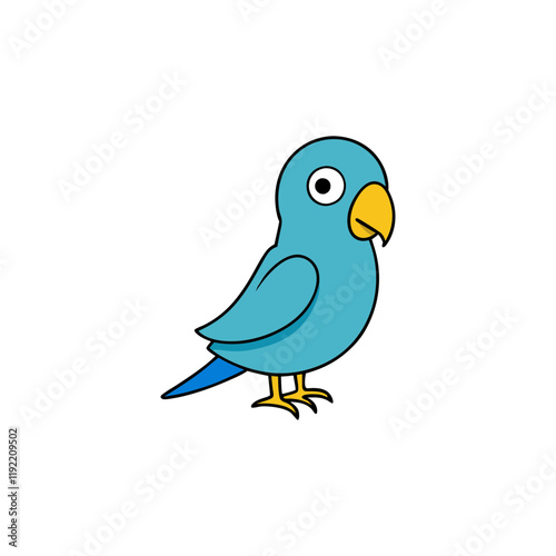 Parakeet Cartoon vector