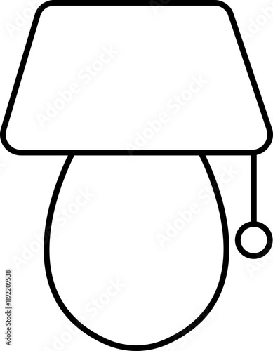 Lamp Silhouettes icon, Lighting Fixtures vector of graphic design elements modern interior equipment. Chandeliers, used for Interior Design and Home Decoration, styles, on transparent background