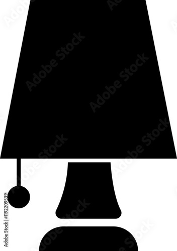 Lamp Silhouettes icon, Lighting Fixtures vector of graphic design elements modern interior equipment. Chandeliers, used for Interior Design and Home Decoration, styles, on transparent background