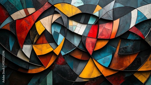 A 3D abstract portrayal of mental health, with intertwined, chaotic shapes in dark tones, transitioning into brighter, more organized forms.