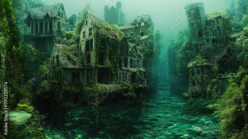 Submerged City: An Aquatic Ruinscape photo