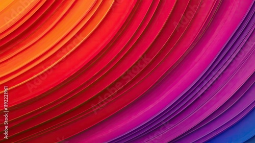 Vivid gradient concept. Vibrant layered colors creating a stunning abstract wave pattern.