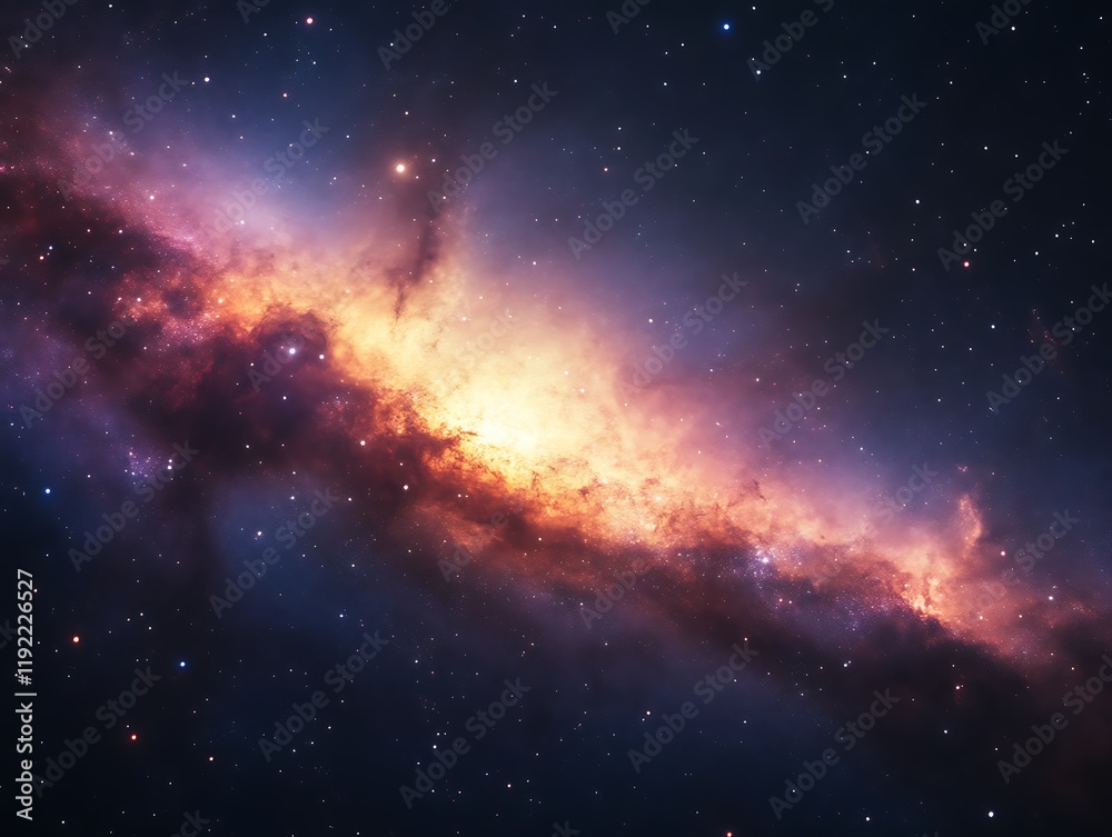 Vibrant nebula with cosmic dust and stars. (1) Vibrant nebula with cosmic dust and stars. (1)