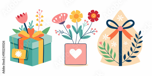 Floral gift box designs for celebration and gifting