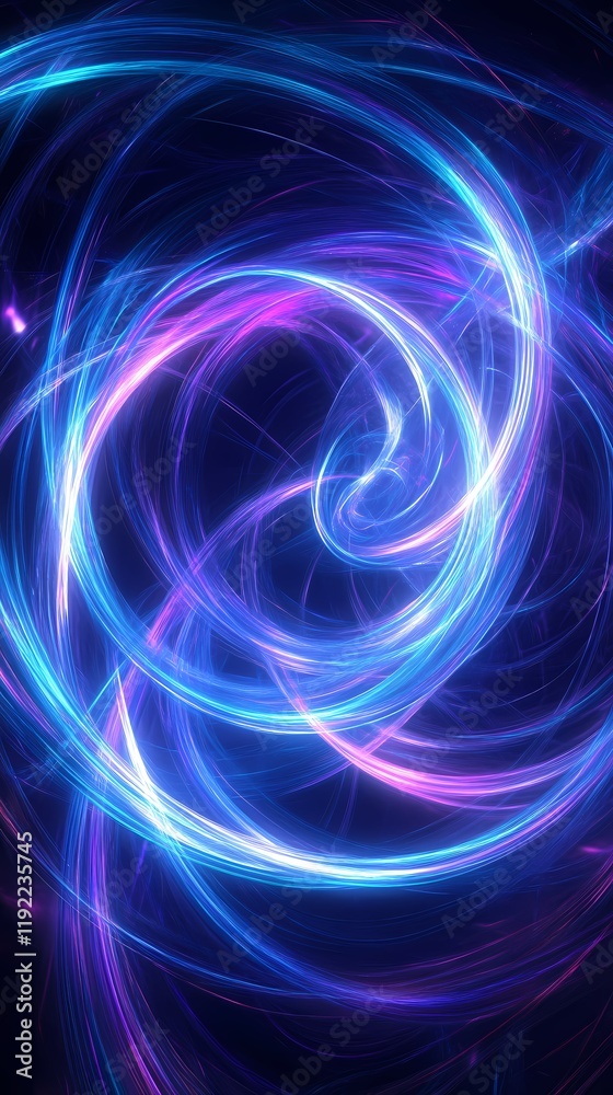 Digital technology purple blue swirl pattern poster background Digital technology purple blue swirl pattern poster background