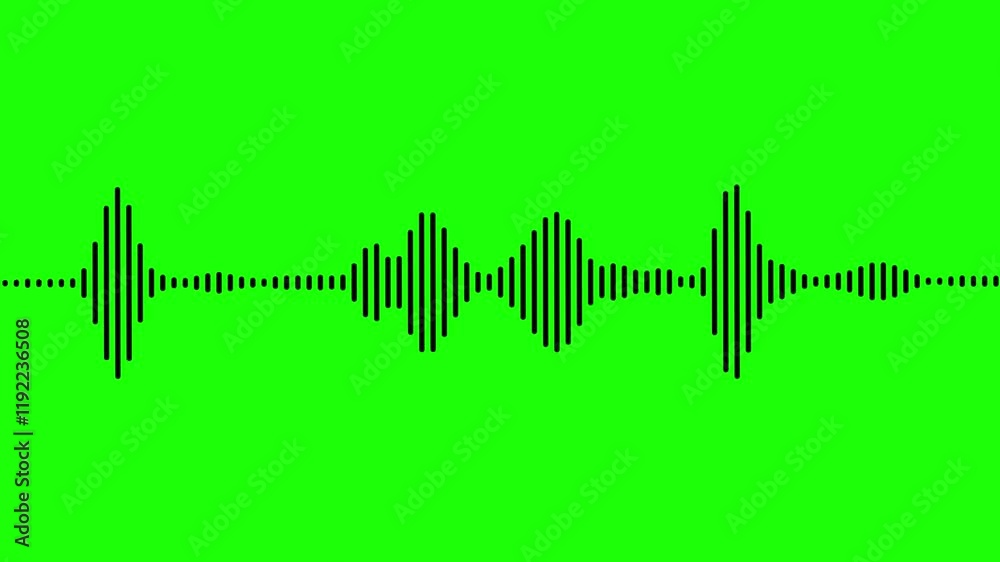 audio wave or frequency digital animation green screen background. white audio frequency waveform spectrum.
White audio waveform spectrum animation, Visualization sound graphic element. audio wave or frequency digital animation green screen background. white audio frequency waveform spectrum.
White audio waveform spectrum animation, Visualization sound graphic element.