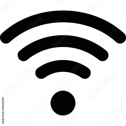 Simple vector icon wi fi

