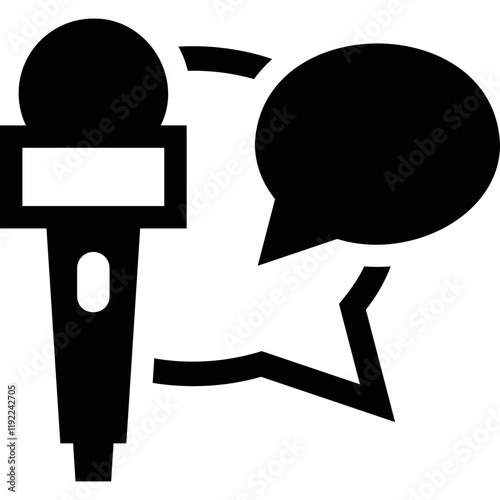 Simple vector icon interview