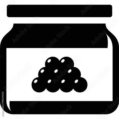 Simple vector icon caviar
