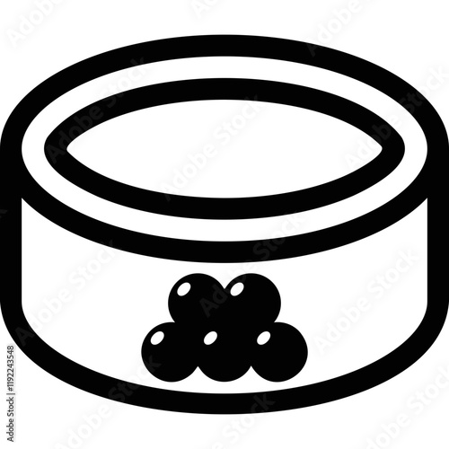 Simple vector icon caviar