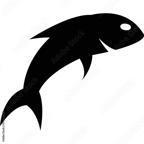 Simple vector icon fish
