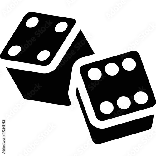 Simple vector icon dice
