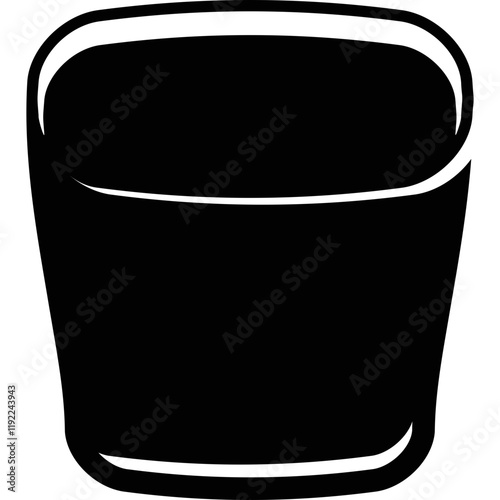 Simple vector icon whiskey glass