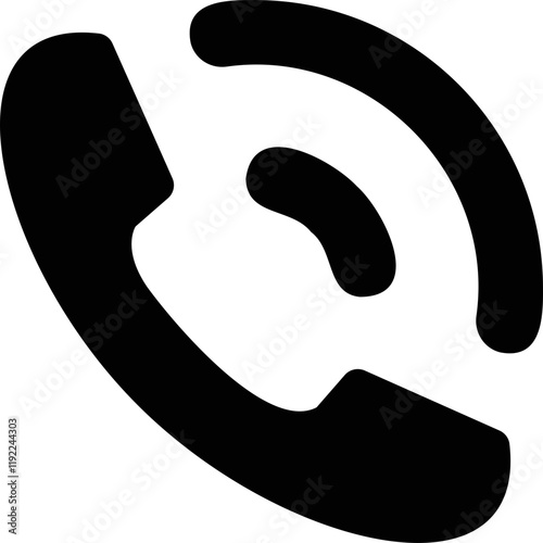Simple vector icon phone call
