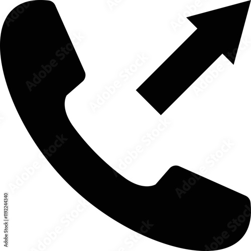 Simple vector icon phone call