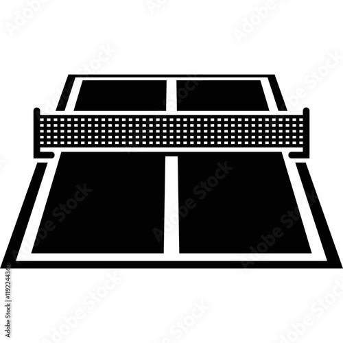 Simple vector icon ping pong